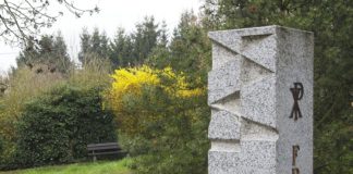 Friedensstele Bibelgarten St. Mauritius